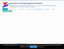 Tablet Screenshot of craniopharyngiome-solidarite.org